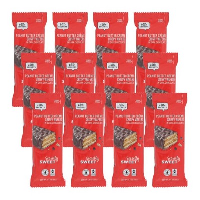Little Secrets Peanut Butter Creme Crispy Wafers in Dark Chocolate - Case of 12/1.4 oz