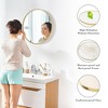 ChicFurnit Decorative Wall Mirrors 24 Inch Round Mirror Wall Mounted Circle Mirrors Vanity Mirror for Bathroom Living Room, Gold, 23.90"*0.70"*23.90" - 4 of 4