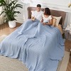 Bedsure Cooling Cotton Waffle Blanket-Lightweight Breathable Blanket of Rayon Derived from Bamboo - 3 of 4