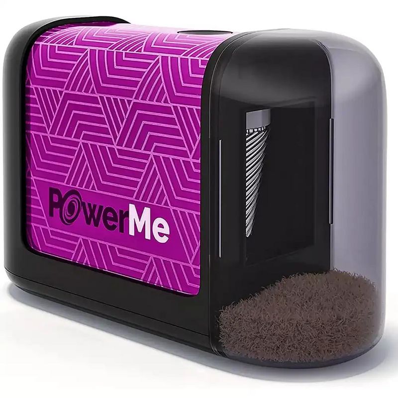POWERME Electric Pencil Sharpener - Battery Powered For Colored Pencils, Ideal For No. 2, 1 of 8