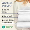 6 Piece Sheet Set - Extra Deep Pocket for 18"-24" Mattresses & Extra Pillowcases - CGK Linens - 2 of 4