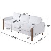 Christopher Knight Home Noah Modern Teddy Velvet 83.86" 3-Seater Sofa with Curved Armrests - 2 of 4