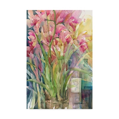 Annelein Beukenkamp Orchid Gathering Pink Floral Canvas Art
