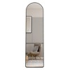 The 4st Generation Of Floor Mounted Full Length Mirrors. Aluminum Alloy Metal Frame Arched Wall Mirror, Bathroom Makeup Mirror, Bedroom Porch - 3 of 4