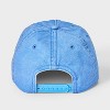 Boys' NYC Basketball Baseball Hat - Blue: Cotton Twill, Adjustable Back Snap, Midweight Fabric, Typography Pattern - 2 of 3