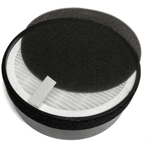 Nispira True HEPA H13 Air Filter Replacement for hOmeLabs Compact Air Purifier HME020248N 3 Stage Filtration with Night Light Office Bedroom, 1 Unit - 1 of 4