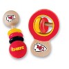 Baby Fanatic Wood Rattle 2 Pack - NFL Kansas City Chiefs Baby Toy Set - image 2 of 4