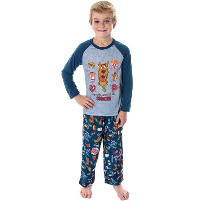 Scooby Doo Boys' Just Here For The Snacks Shirt And Pants Pajama Set ...