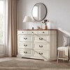 LINSY HOME Farmhouse Rustic Dresser with Large Drawers, Spacious Bedroom Storage Cabinet - 2 of 4