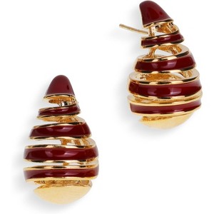 Sonateomber Gold Crystal Huggie Hoops | Sparkling CZ & Rhinestone Thick Earrings for Women - 1 of 4