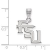 Black Bow Jewelry 14k White Gold Florida State Seminoles NCAA Medium Pendant - 2 of 3