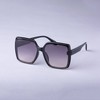 Women's Oversized Square Butterfly Sunglasses - A New Day™ Black: Maximum UV Protection, Recycled Plastic Frame - 2 of 2