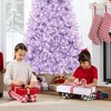 Best Choice Products Pre-Lit Lavender Christmas Tree, Artificial Full Holiday Decoration w/ Incandescent Lights - 4 of 4