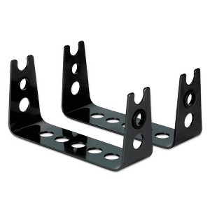 Allsop Metal Art Monitor Stand Risers, 4.75 x 8.75 x 2.5, Black - 1 of 4