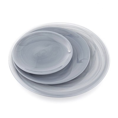 Slickblue 12pc Dinner Plate Set Graphite : Target