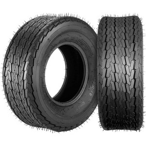 Trailer Tires,Load Range,Heavy Duty Bias Ply Vacuum Tires for Small Light Trailers Boat Towing Caravans Campers Utility Cargo,2 Pack - 1 of 4