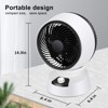 SKONYON 14in Energy Efficient Desk Fan Force Table Air Circulator Fan with 3 Speeds and Adjustable Head - 3 of 4
