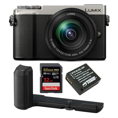 Panasonic LUMIX GX9 4K Mirrorless Camera with 32GB SD Card and DMW-HGR2 Bundle