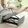 3-in-1 Fabric Convertible Sleeper Chair Sofa Bed with Adjustable Back & USB Port - 4 of 4