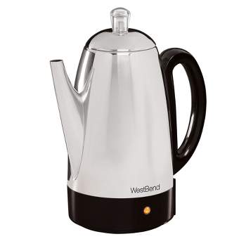  FARBERWARE 2-8 Cup Stainless Steel Electric Percolator: Electric  Coffee Percolators: Home & Kitchen