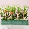 Juvale 4 Pack 5-inch Ceramic Mushroom Plant Garden Ornament and Decor - Outdoor Decoration Stakes for Planter Pots - 4 of 4