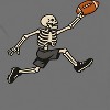 Rerun Island Men Skeleton Football Run Short Sleeve Graphic Cotton T-Shirt - 2 of 4