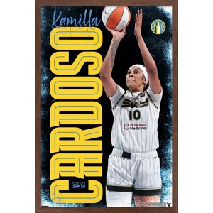 Trends International WNBA Chicago Sky - Kamilla Cardoso 25 Framed Wall Poster Prints - 1 of 4