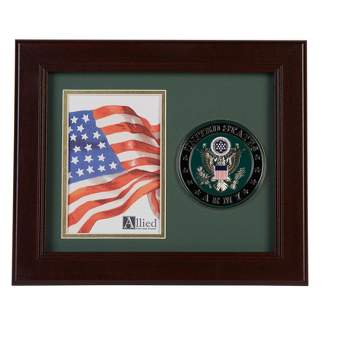 Allied Frame US Armed Forces Medallion Portrait Picture Frame - 4 x 6 Picture Opening