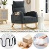 Christopher Knight Home Piper Modern High Backrest Rocking Arm Chair with Two Side Pocket - 4 of 4