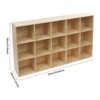 YIYIBYUS Solid Wood Shelves, Wooden Cube Shelf Bookcase, Floorstanding Bookshelf - 4 of 4