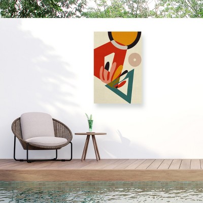 Trademark Fine Art - Ana Rut Bre Mid Century Cirque 2 Matted Framed Art