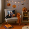 Tramull Halloween Throw Pillow, 14x14 Inch Machine Washable Indoor Outdoor Decorative Pet Theme Pillow - 3 of 4