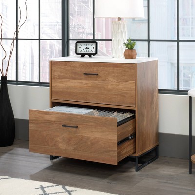 Sindoori Mango 2-Drawer Lateral File Cabinet with White Top