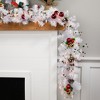 Northlight Pre-lit Mixed Pine Artificial Christmas Garland - 9' x 10" - White - Clear Lights - 3 of 4