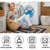 Braided Print Area Rug - Non-Slip Rustic Carpet for Living Room, Bedroom, Nursery - Aesthetic Distressed Accent Mat - 4 of 4