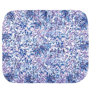 Collections Etc Monet Watercolor Inspired Plisse Ruffled Edge Pillow Sham Gender Neutral Blue - 1 of 2