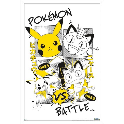 Trends International Pokémon - Battle Anime Framed Wall Poster