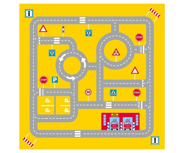Fun2Give Pop-it-Up&#174; Firestation Tent with Streetmap Playmat