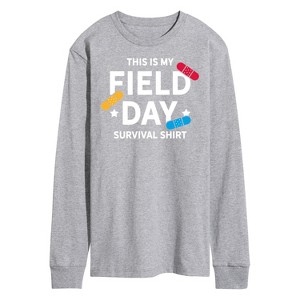 Men's - Instant Message - Field Day Survival Shirt Long Sleeve Graphic T-Shirt - 1 of 4