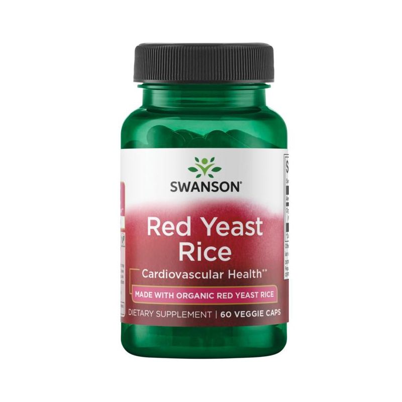 Swanson Herbal Supplements Organic Red Yeast Rice 600 mg Veggie Capsule 60ct, 1 of 4