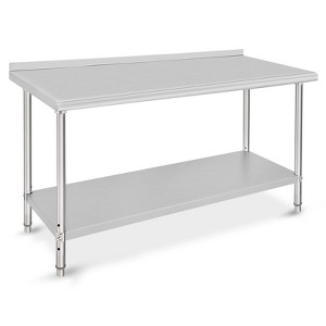 Stainless Steel Workbench - Durable, Rust-Resistant, Easy to Clean, Heavy Duty, Adjustable Height - 1 of 4