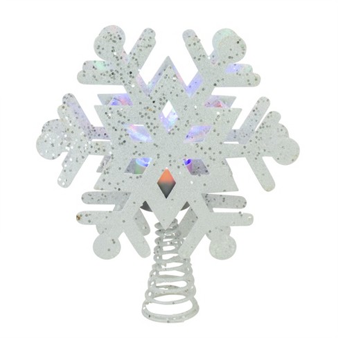 Bright Merry Brite LED Snowflake Christmas Tree Topper New! 