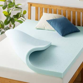 Lucid Comfort Collection 4 in. Gel and Aloe Infused Memory Foam Topper -  Queen HDLU40QQ30GT - The Home Depot