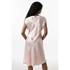 SilkSilky Women's 100% Mulberry Silk Cap Sleeve Nightgown - 2 of 4
