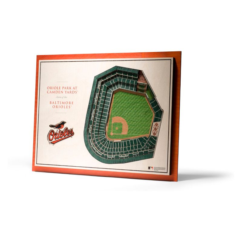 MLB Baltimore Orioles 5-Layer Stadiumviews 3D Wall Art, 1 of 6