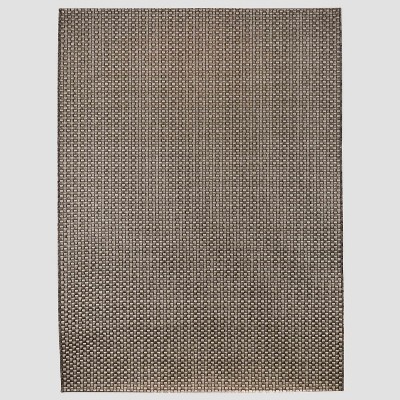 Basketweave Outdoor Rug Coffee - Threshold™