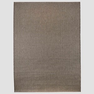 Basketweave Outdoor Rug Coffee - Threshold™ - 1 of 4