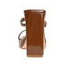 Journee Collection Womens Naivee Tru Comfort Foam Open Square Toe Platform Heel Sandals Brown 9.5 - 3 of 4