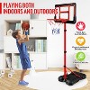 Toddler Basketball Set Adjustable Hoop with Stand Indoor Outdoor Backyard Toy for Ages 3-8 - 2 of 4