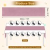 Unique Bargains  Light Elegant Romantic Chiffon Table Runner 27.5" x 118" 2 Pcs - 2 of 4